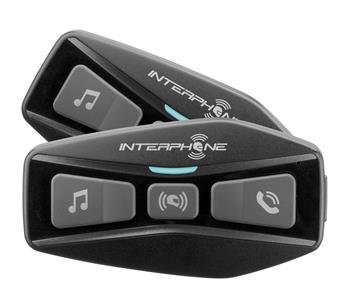 Bluetooth headset pro uzavřené a otevřené přilby Interphone U-COM2, Twin Pack